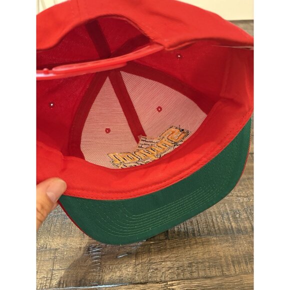 Vintage Snap On Racing Hat Snapback Embroidered Cap Red White Yellow 90s Nascar - Picture 7 of 7